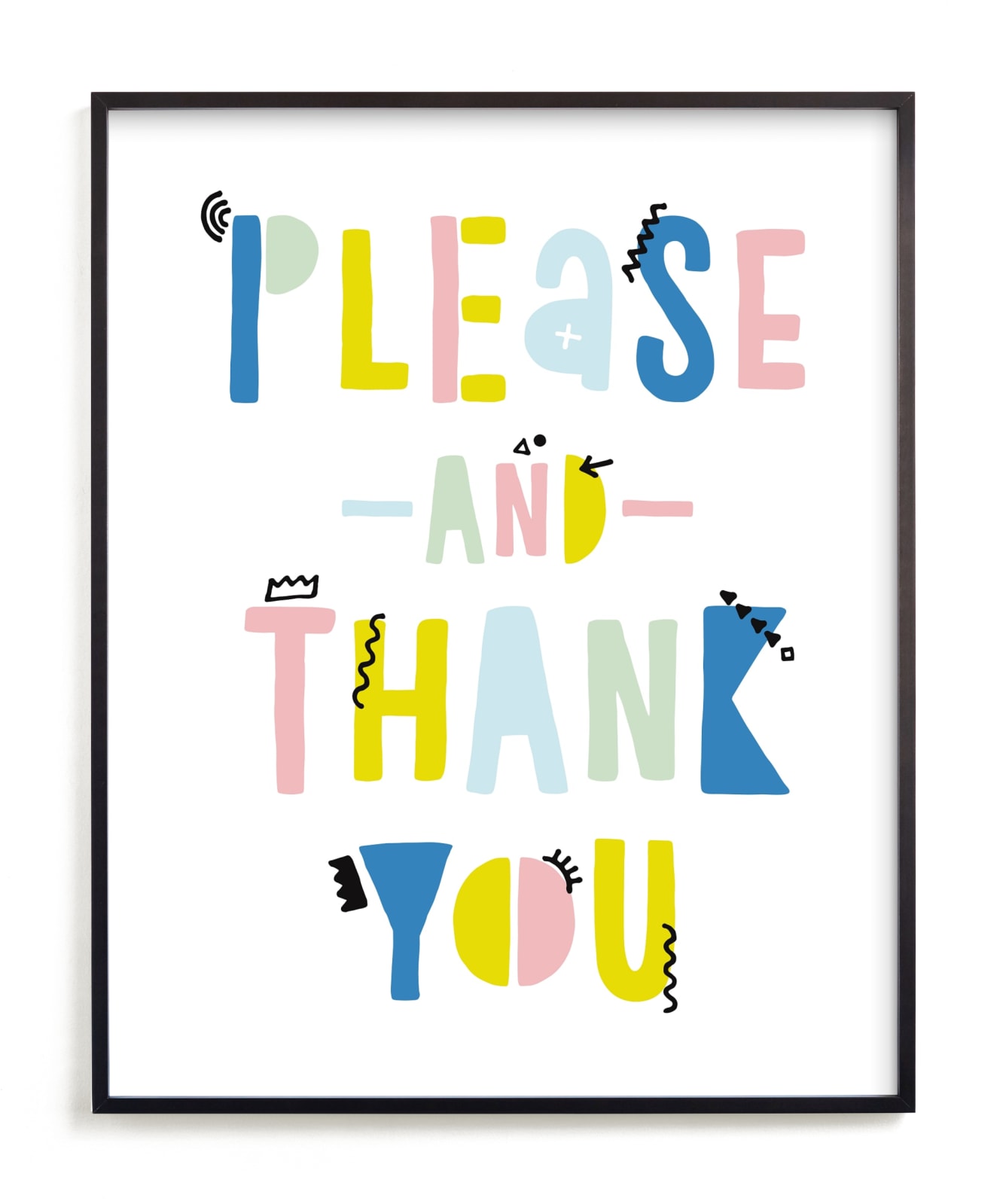 "Please and Thank You" - Limited Edition Art Print by Erika Firm in beautiful frame options and a variety of sizes.