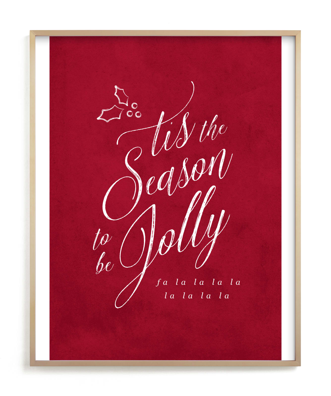 "The Season to be Jolly" by Owl and Toad in beautiful frame options and a variety of sizes.