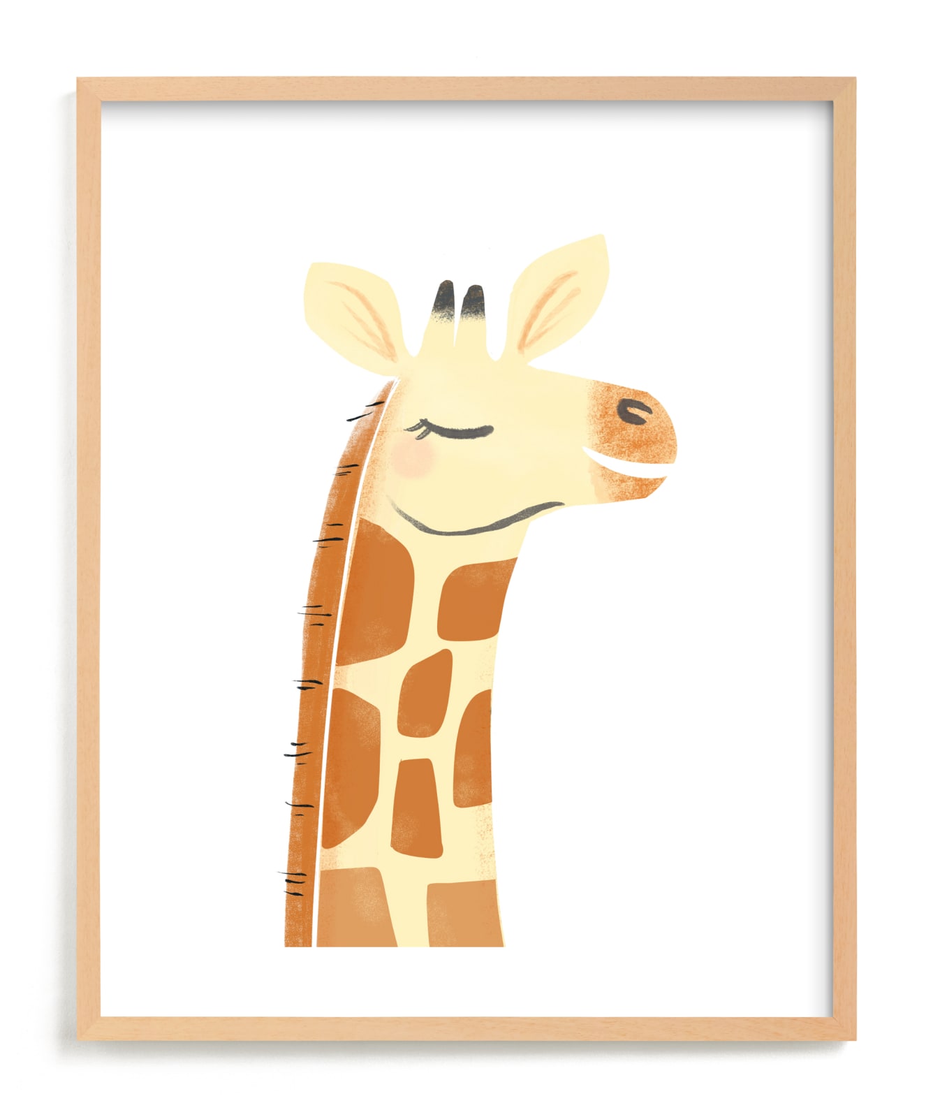 "Giraffe" - Limited Edition Art Print by Itsy Belle Studio in beautiful frame options and a variety of sizes.