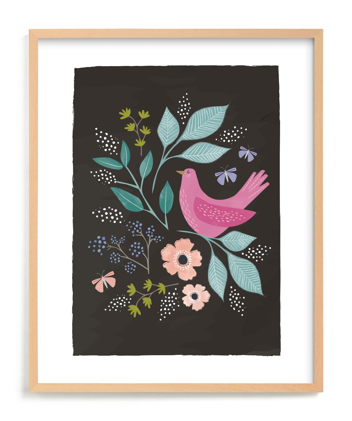 "garden birdie" - Limited Edition Art Print by Karidy Walker in beautiful frame options and a variety of sizes.