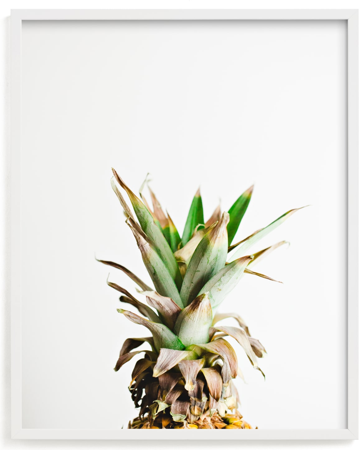 This is a white art by Joni Tyrrell called Pining for Pineapple.