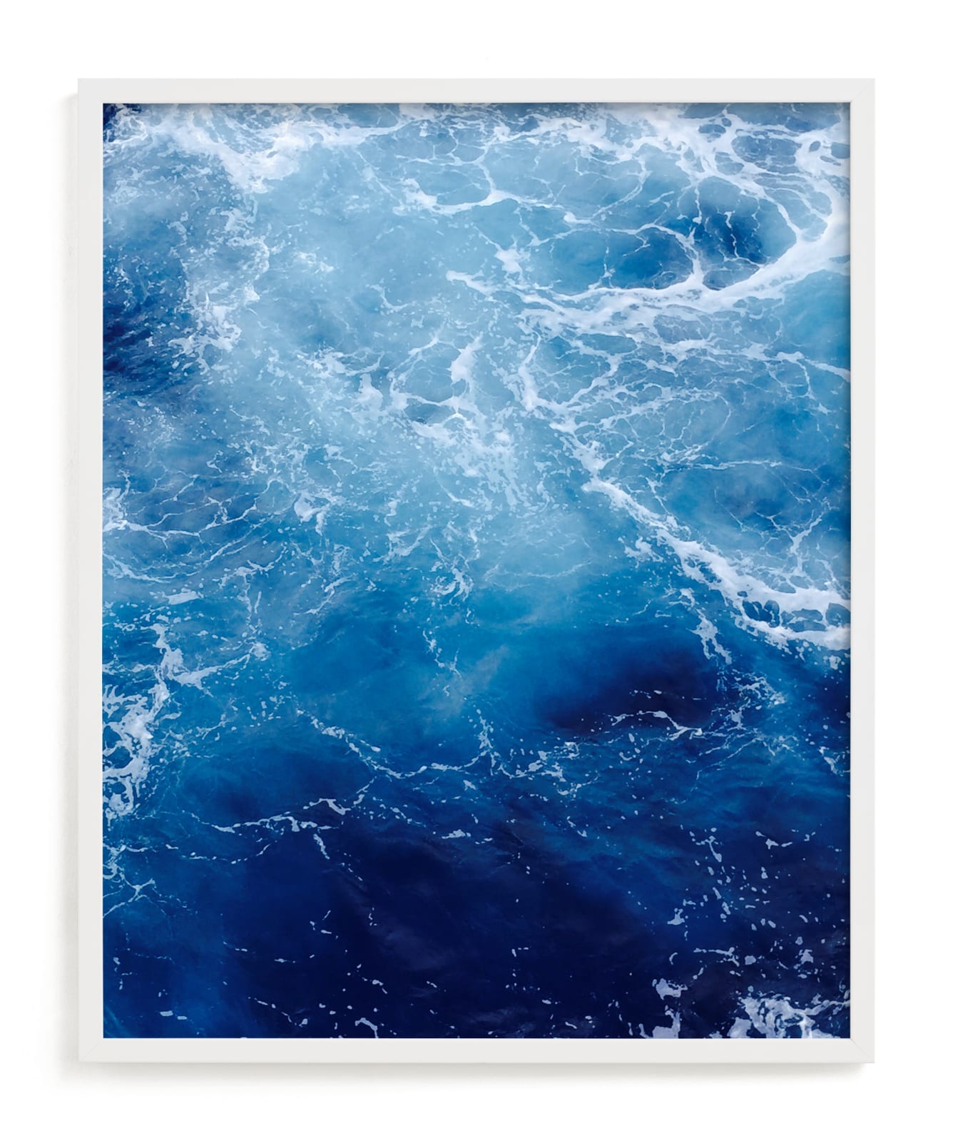 "Waving Blue" - Limited Edition Art Print by Carole Crohan - CaroleeXpressions in beautiful frame options and a variety of sizes.