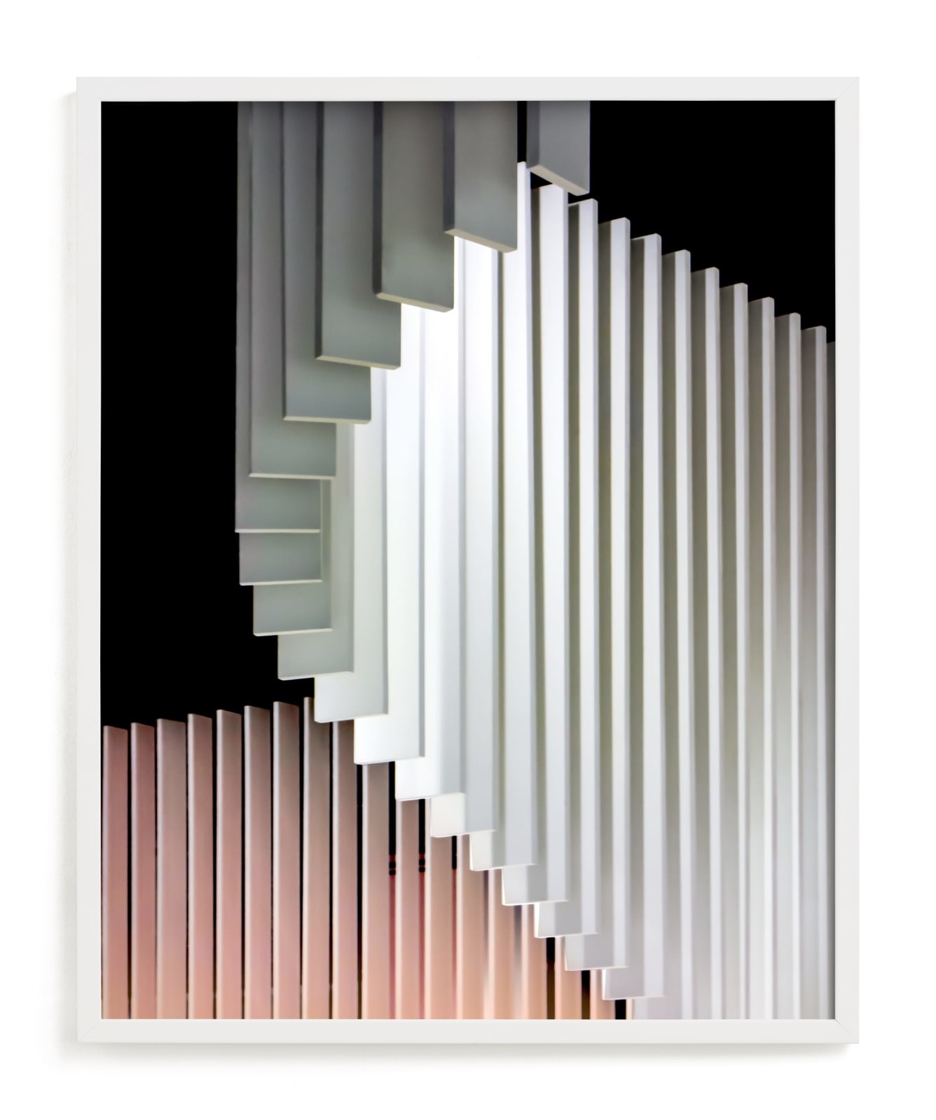 "Stacked Curvature " - Limited Edition Art Print by Lisa Sundin in beautiful frame options and a variety of sizes.