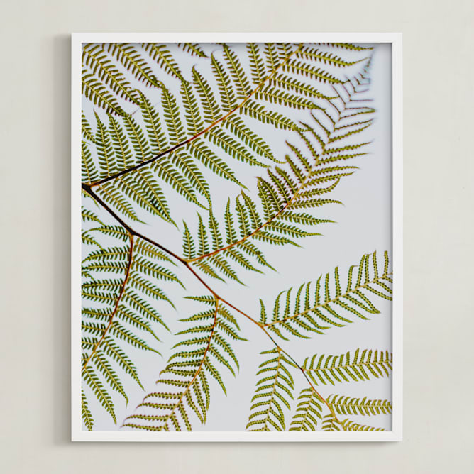 "Synthesis" - Art Print in Fern Green by Shannon Terrell - Framed