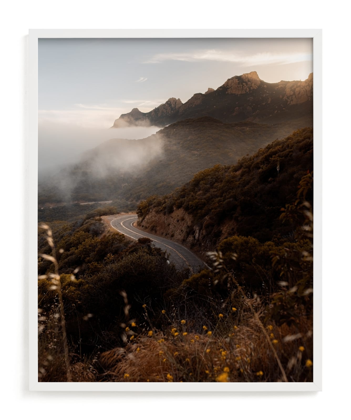 "Yerba Buena Rd" - Limited Edition Art Print by Megan DiVita in beautiful frame options and a variety of sizes.
