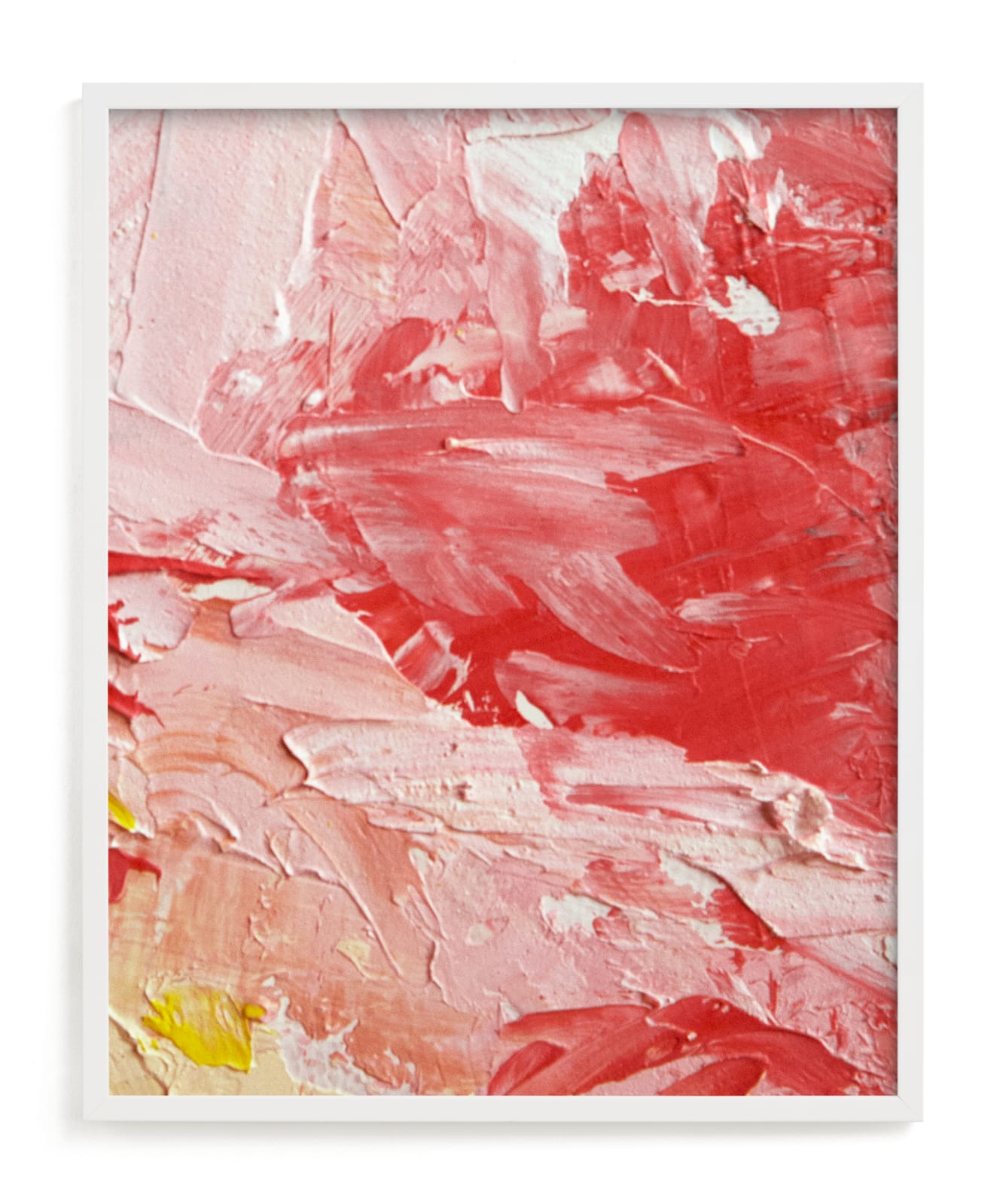"Good Enough To Eat" - Art Print in Buttercream red by Lisa Procter - Framed