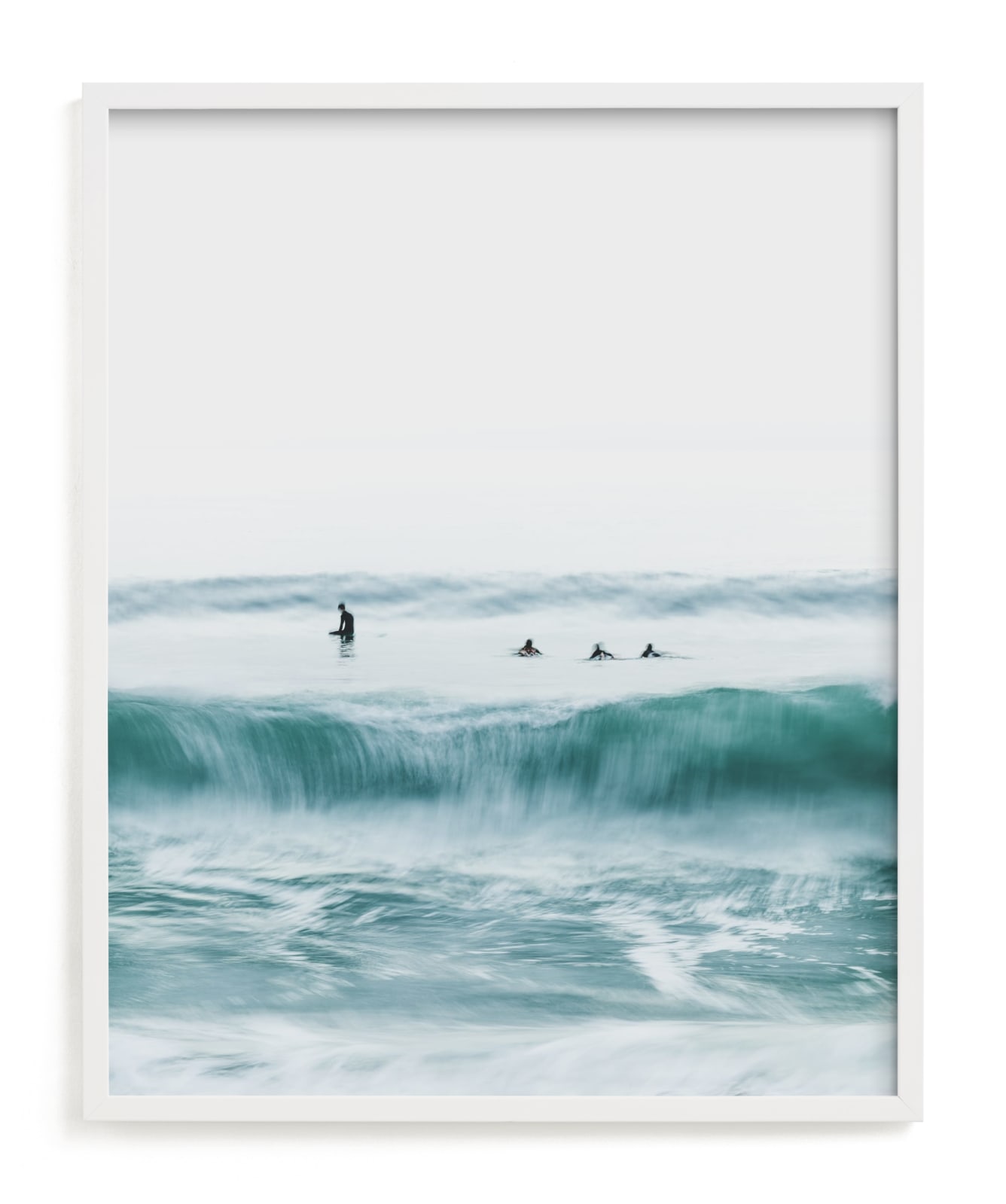 "Hermosa Blue I" - Limited Edition Art Print by Mike Sunu in beautiful frame options and a variety of sizes.