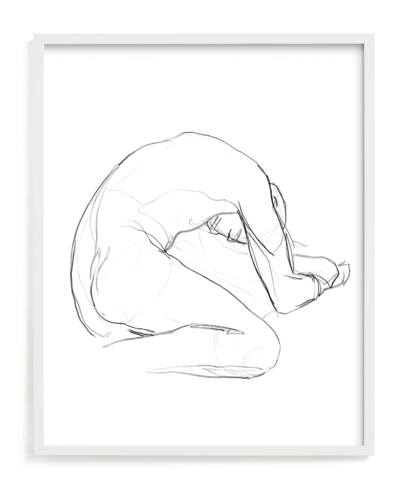 "Seated Figure" - Limited Edition Art Print by Lorent and Leif in beautiful frame options and a variety of sizes.