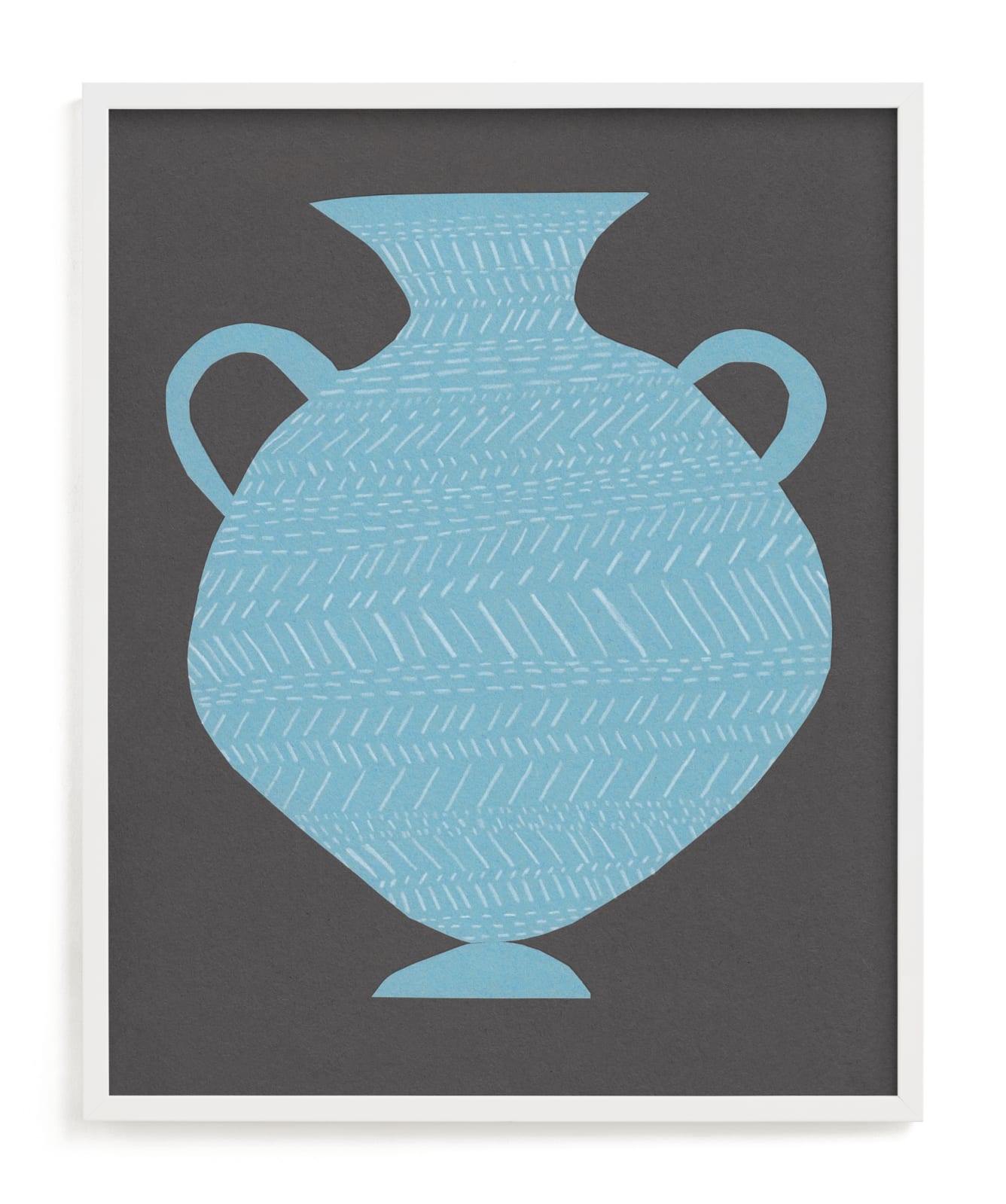"Amphora (blue)" - Limited Edition Art Print by Elliot Stokes in beautiful frame options and a variety of sizes.