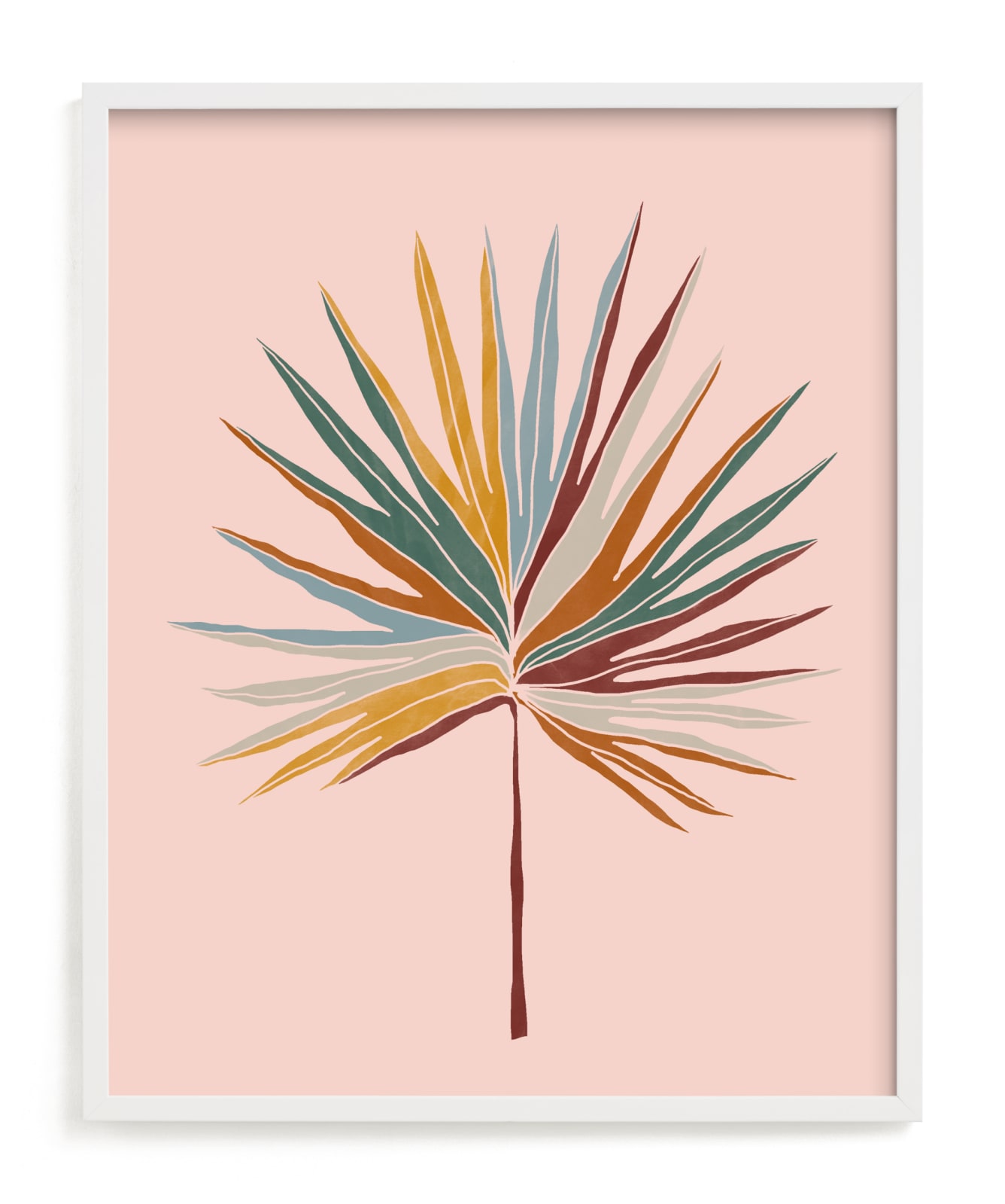 "Chic Palm" - Limited Edition Art Print by lulu and isabelle in beautiful frame options and a variety of sizes.