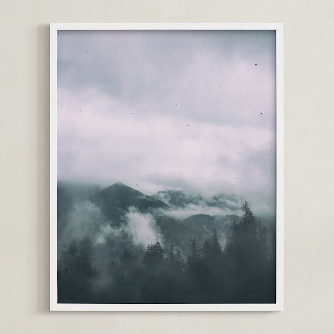 "Above" - Art Print in Fog by Olivia Faye Co - Framed