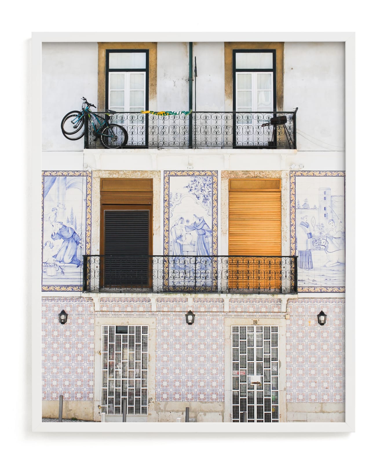 "Tiles of Portugal" - Limited Edition Art Print by Annie Montgomery in beautiful frame options and a variety of sizes.