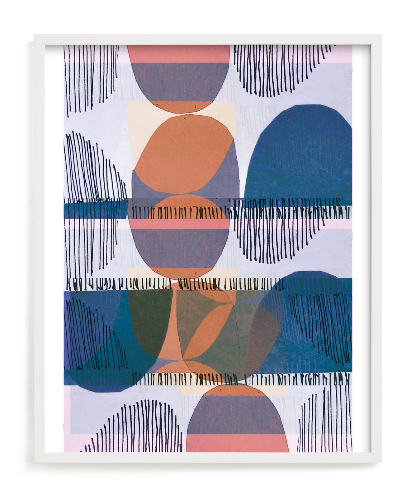 "Boho Screenprint III" - Limited Edition Art Print by Jenna Skead in beautiful frame options and a variety of sizes.