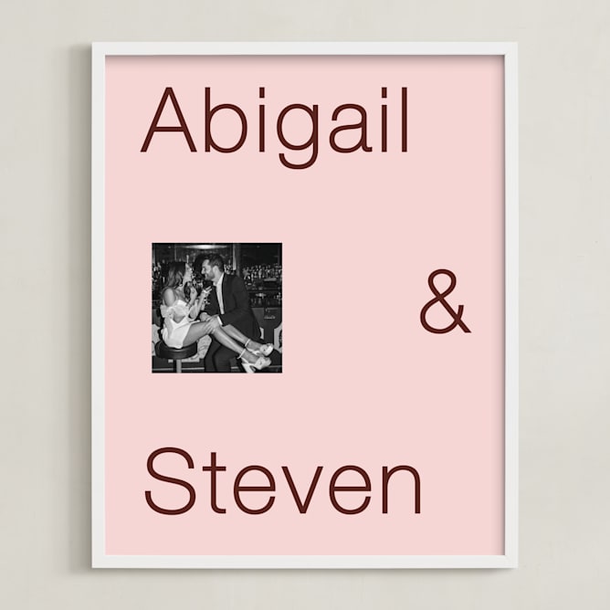 "Bold Love: Framed Photo" - Custom Photo Art by Minted in beautiful frame options and a variety of sizes.