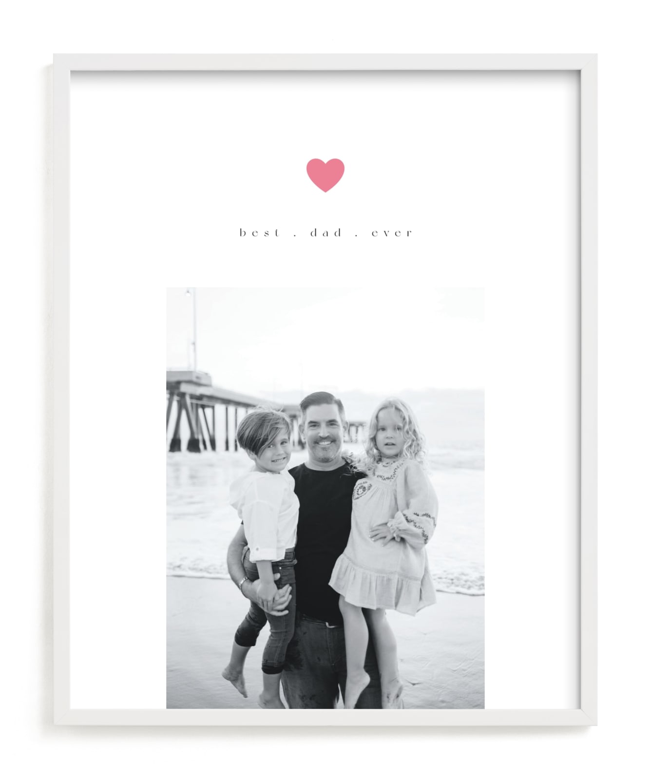 "Best Dad" - Custom Photo Art by Orasie in beautiful frame options and a variety of sizes.