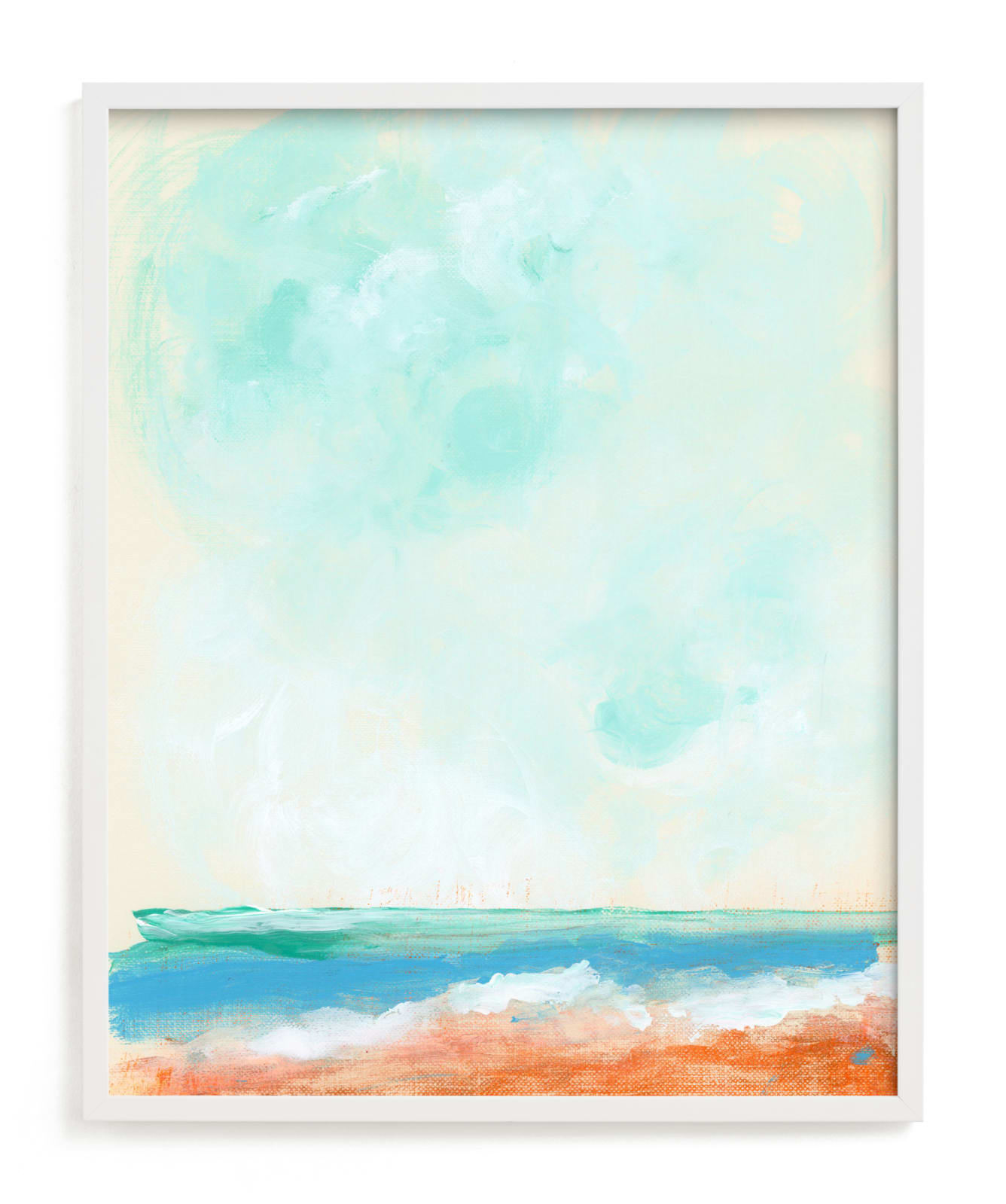 "Beach Blaze" - Limited Edition Art Print by Lindsay Megahed in beautiful frame options and a variety of sizes.