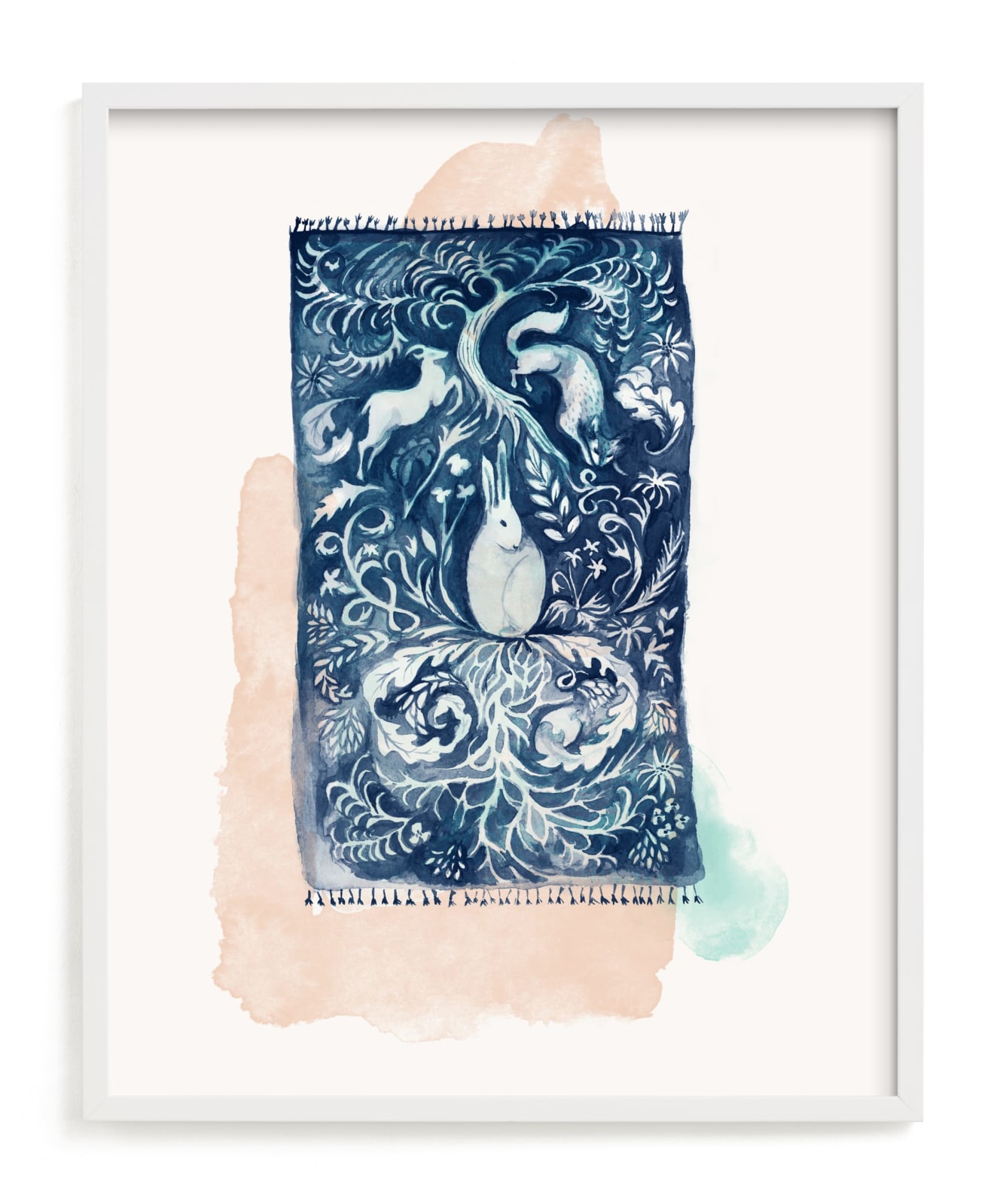 "Dream Rug" - Limited Edition Art Print by Zoe Pappenheimer in beautiful frame options and a variety of sizes.