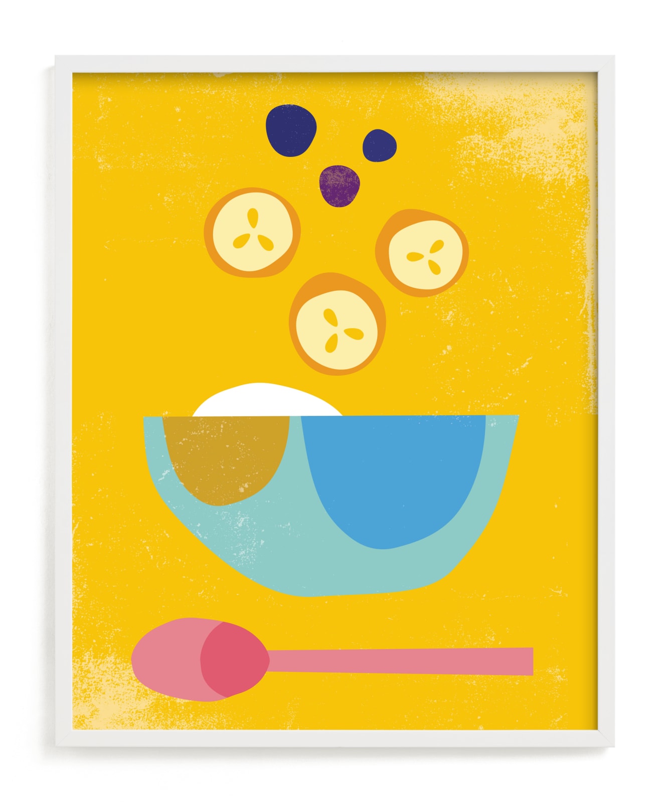 "Breakfast Bowl" - Limited Edition Art Print by sue prue in beautiful frame options and a variety of sizes.