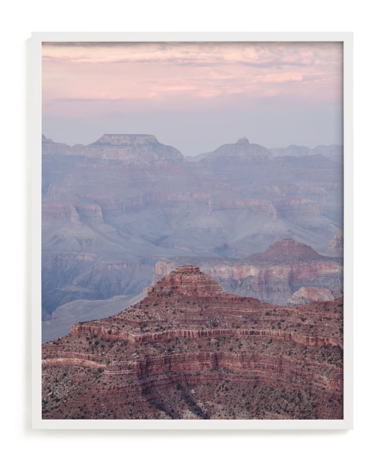 "Grand Canyon Blush" - Limited Edition Art Print by Kamala Nahas in beautiful frame options and a variety of sizes.