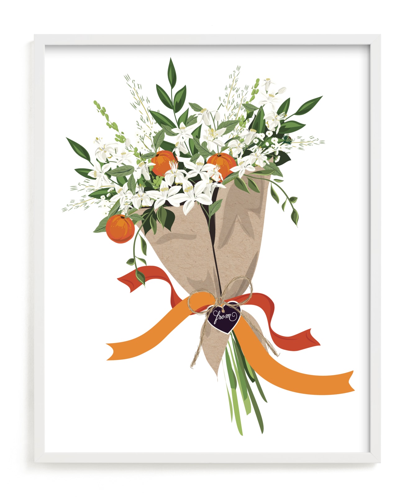 "Florida Orange Blossom Bouquet" - Limited Edition Art Print by Susan Moyal in beautiful frame options and a variety of sizes.