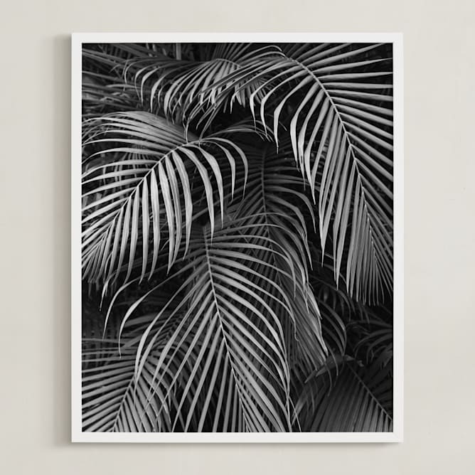"Silver rain" - Art Print in Ash by Eliane Lamb - Framed