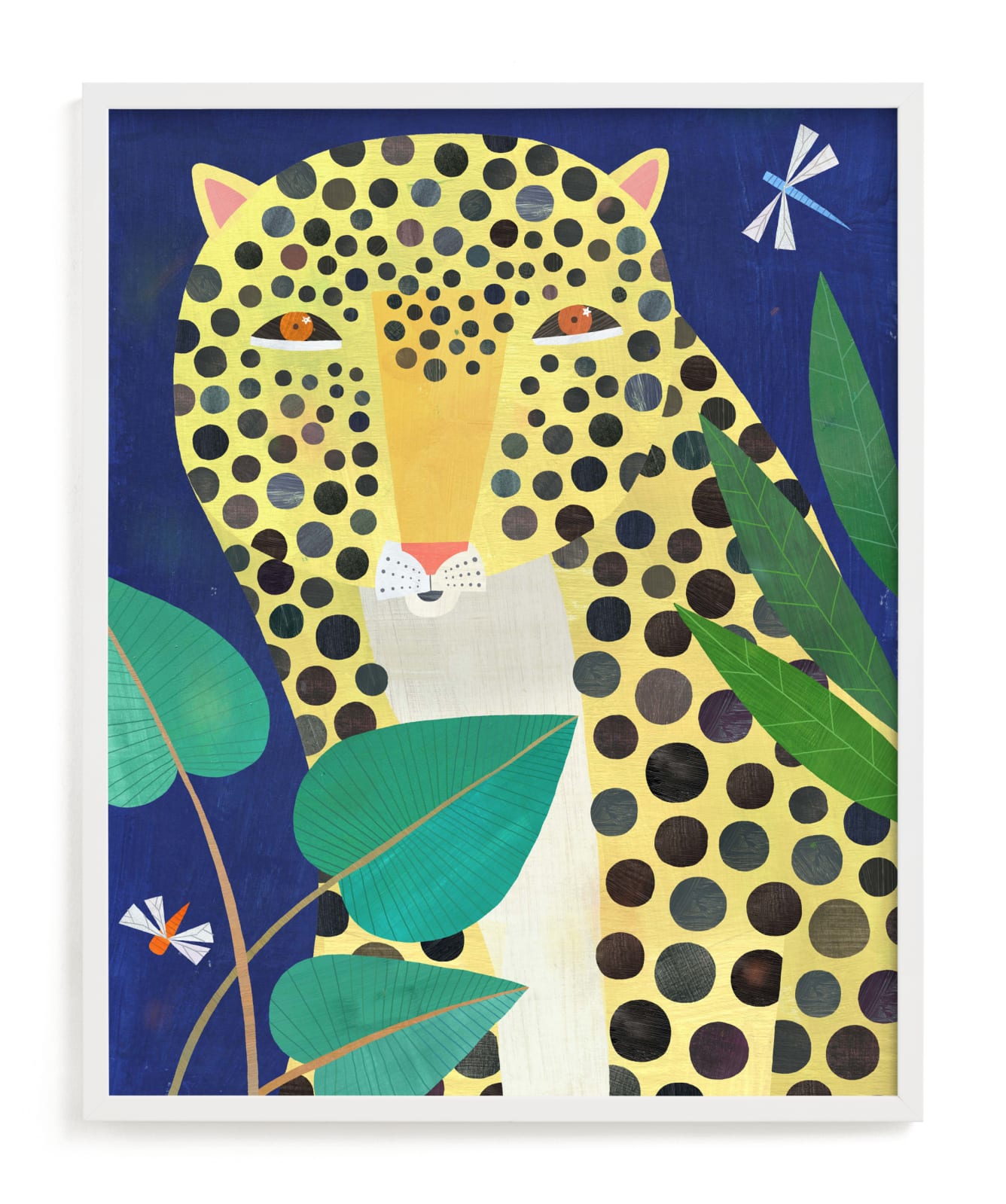 "Jungle Leopard" - Limited Edition Art Print by melanie mikecz in beautiful frame options and a variety of sizes.