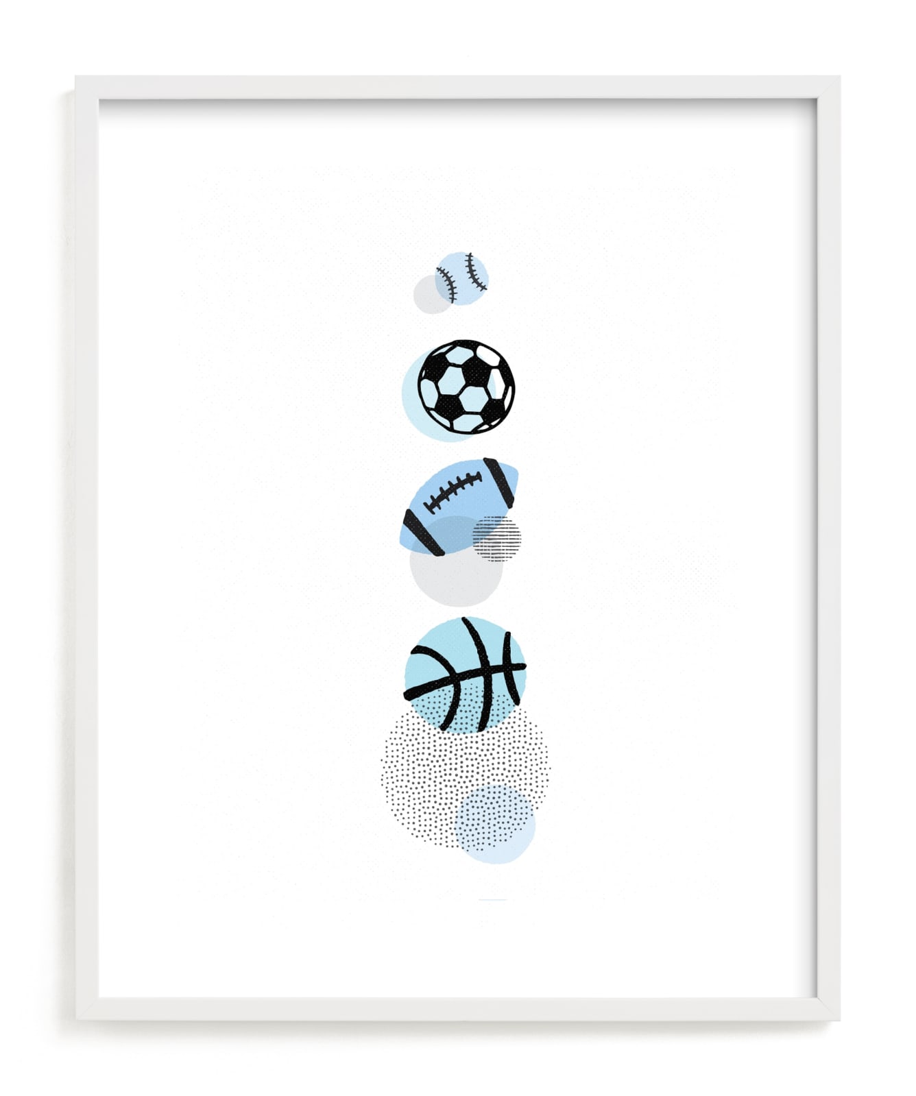 "Pop Art Sports" - Limited Edition Art Print by Jessie Steury in beautiful frame options and a variety of sizes.