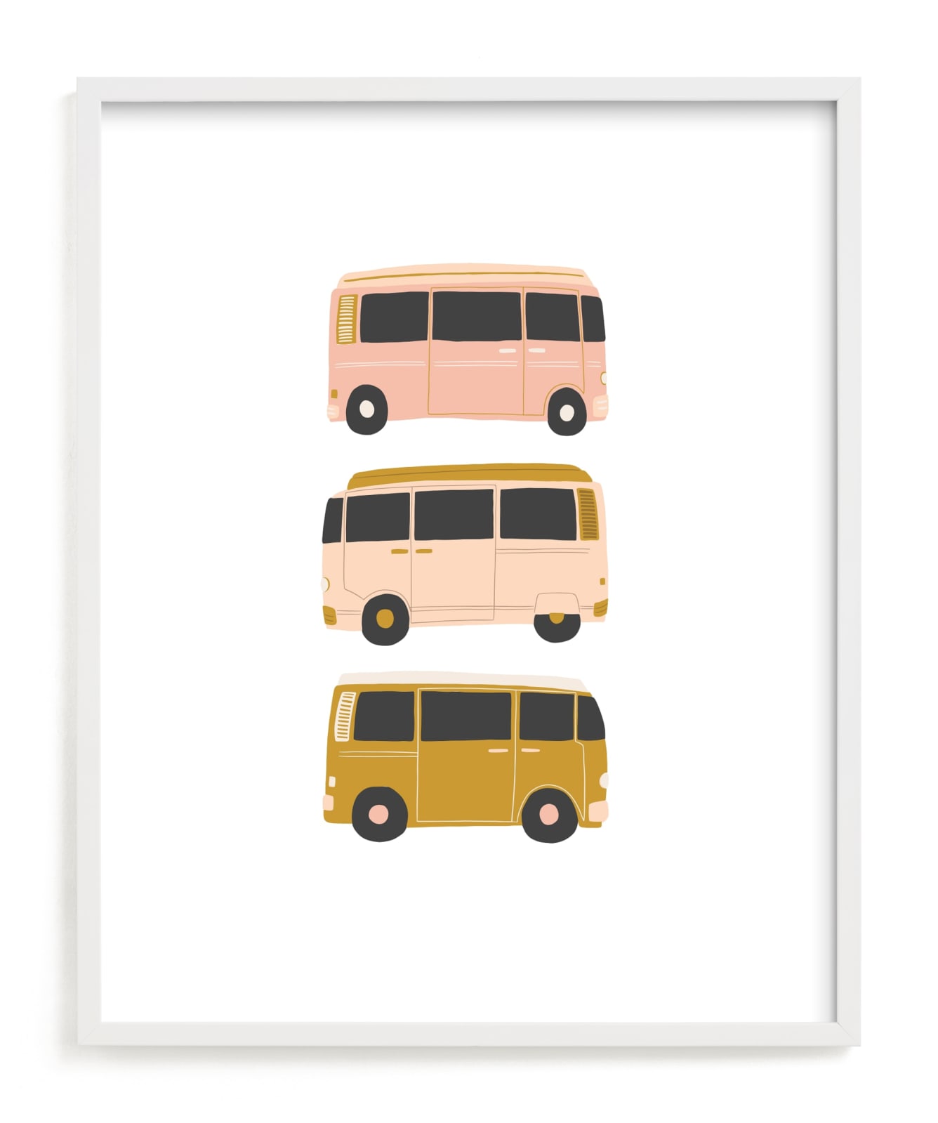 "Vintage Van Crew" - Limited Edition Art Print by Alicia Schultz in beautiful frame options and a variety of sizes.