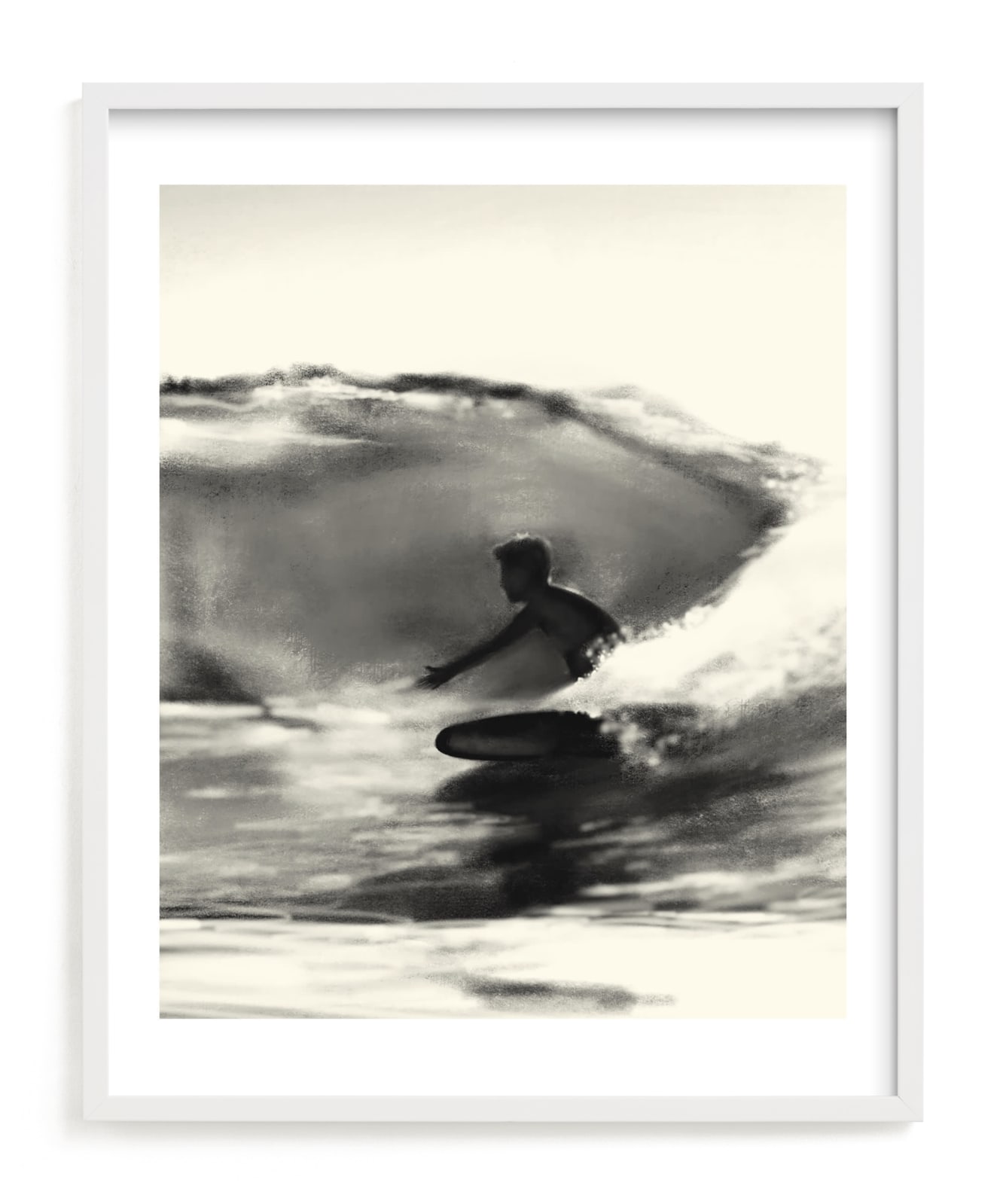 "Wave Rider One" - Limited Edition Art Print by Jenny Partrite in beautiful frame options and a variety of sizes.
