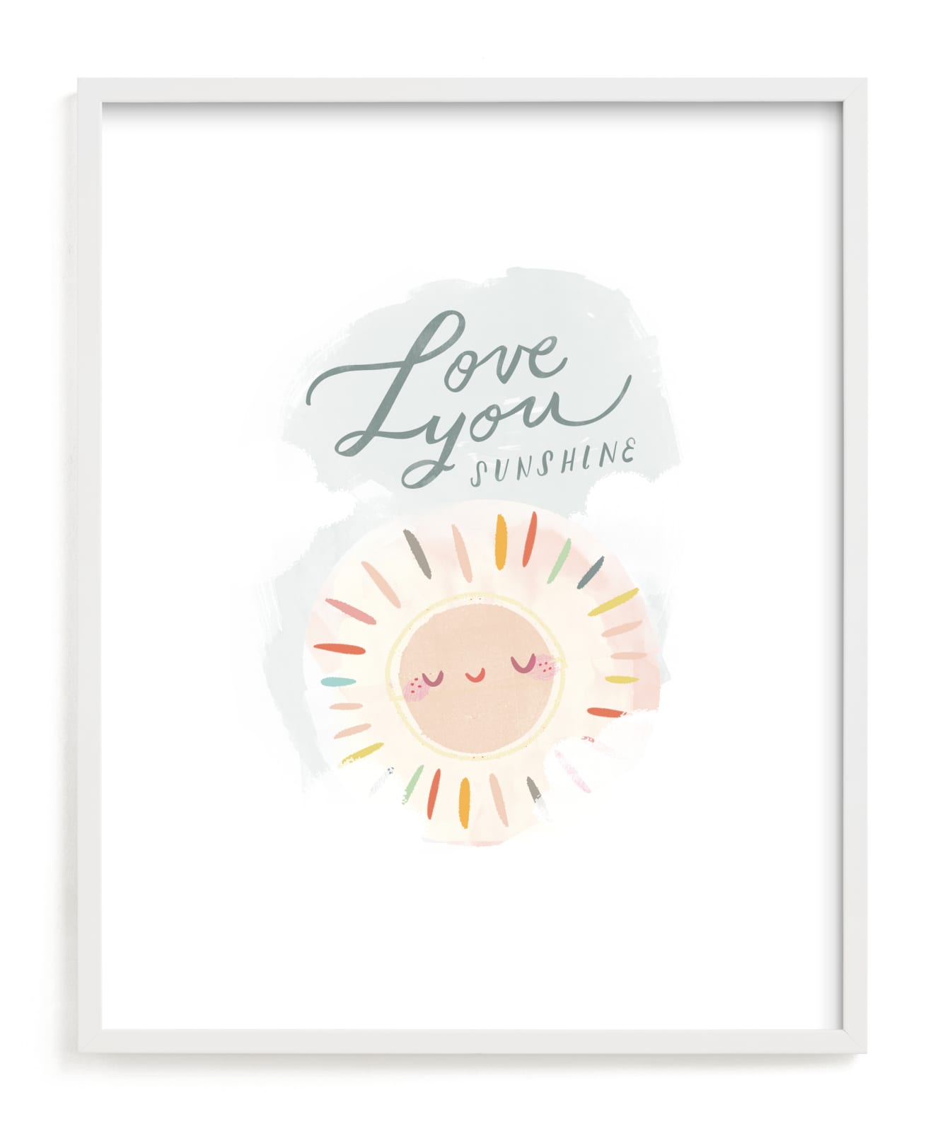 "Love You Sunshine" - Limited Edition Art Print by Lori Wemple in beautiful frame options and a variety of sizes.