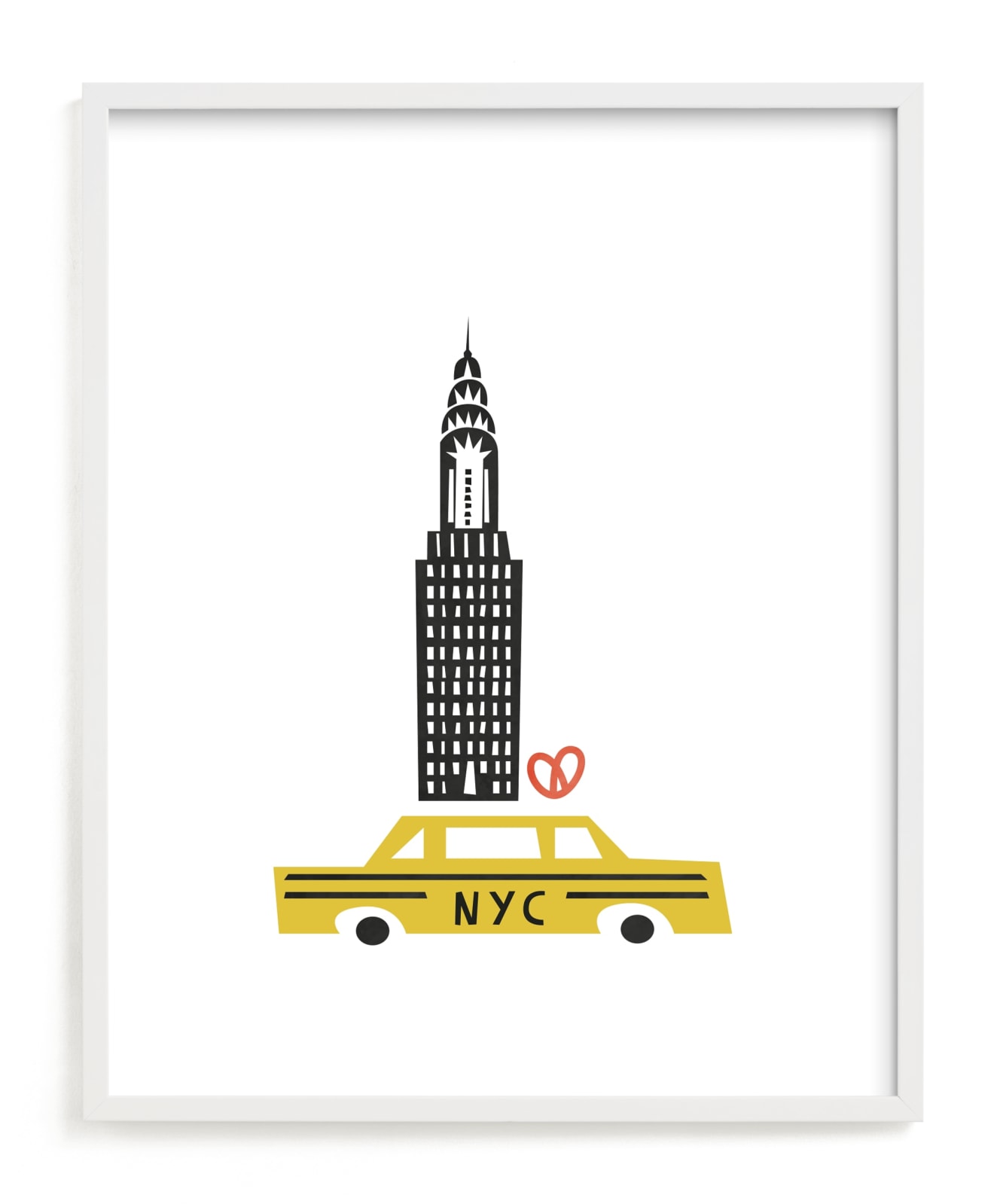 "NYC" - Limited Edition Art Print by Nazia Hyder in beautiful frame options and a variety of sizes.