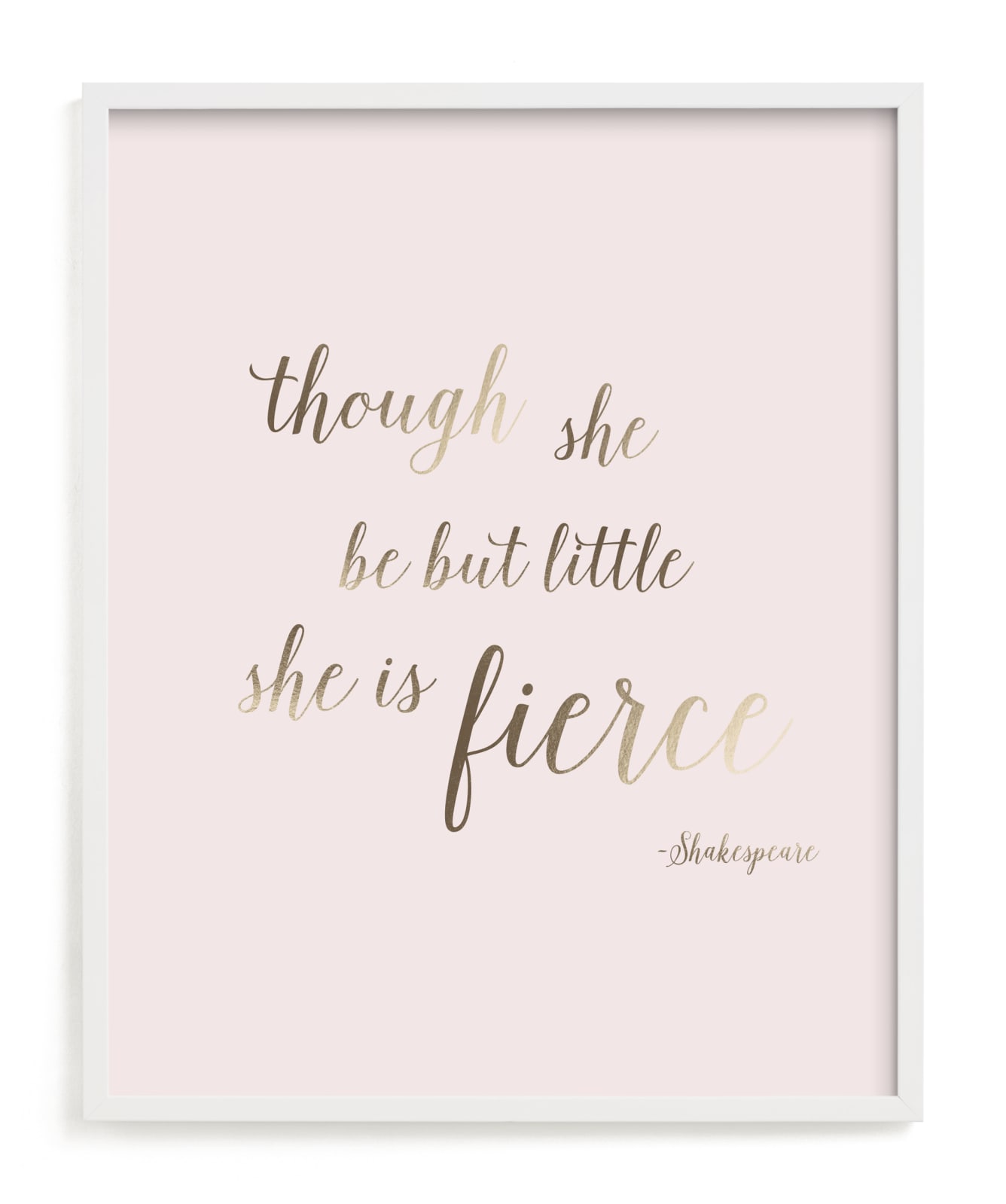 "Though She Be But Little" - Art Print by Melinda Denison in beautiful frame options and a variety of sizes.