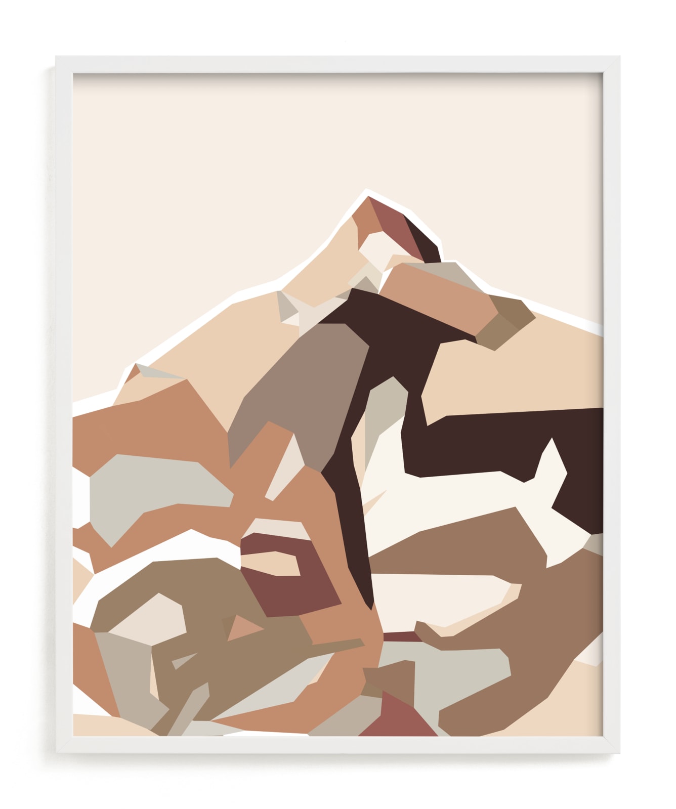 "Jagged Peak" by Tanya Lee Design in beautiful frame options and a variety of sizes.