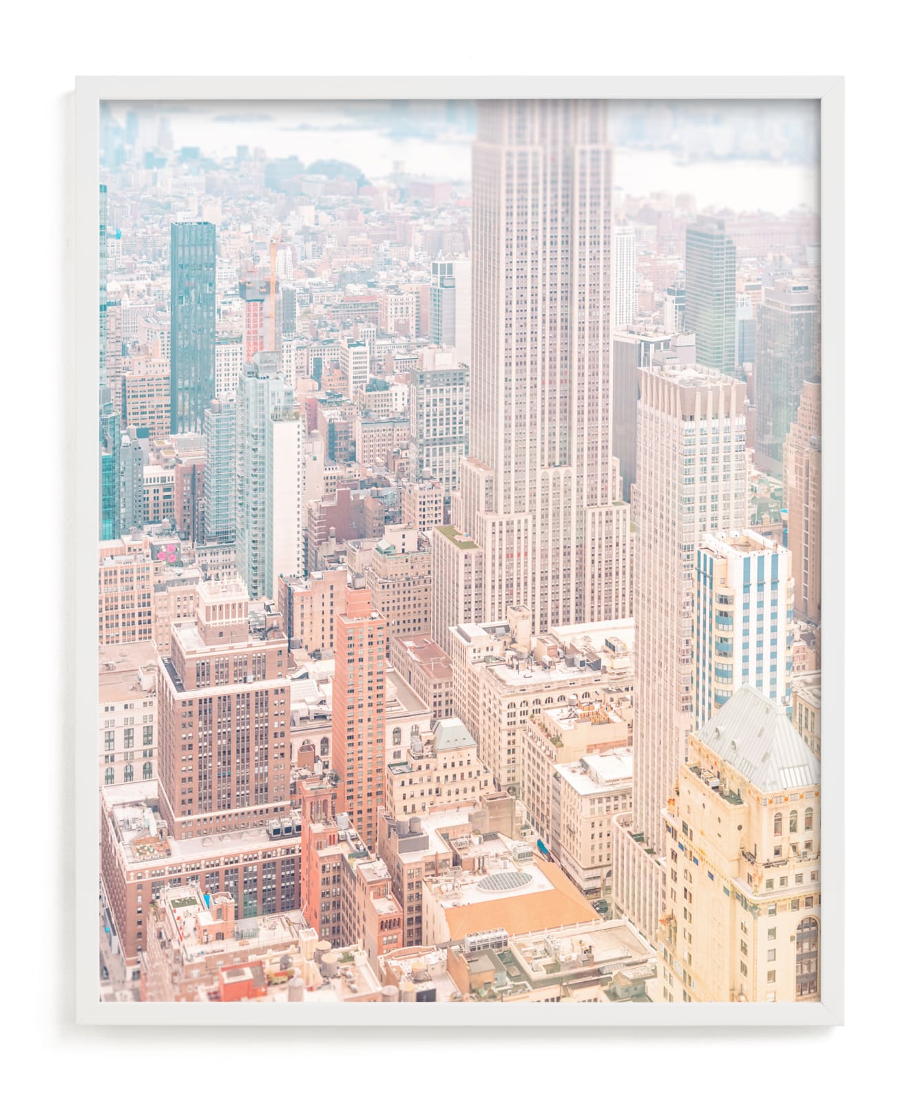 "Sorbet Skyline" by Shawna Urban in beautiful frame options and a variety of sizes.
