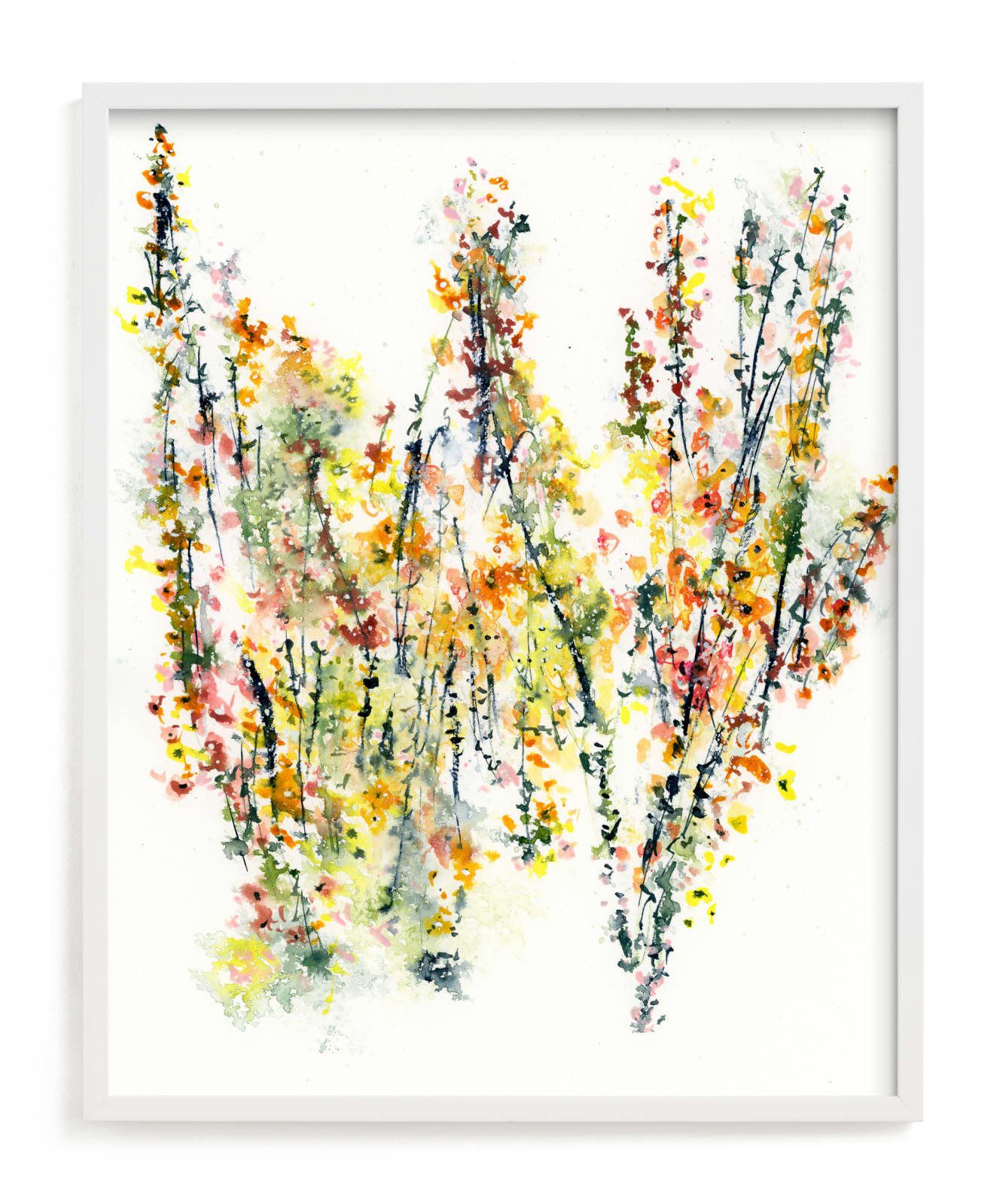 "Autumn Wildflowers" - Art Print in Botanica by Lindsay Megahed - Framed