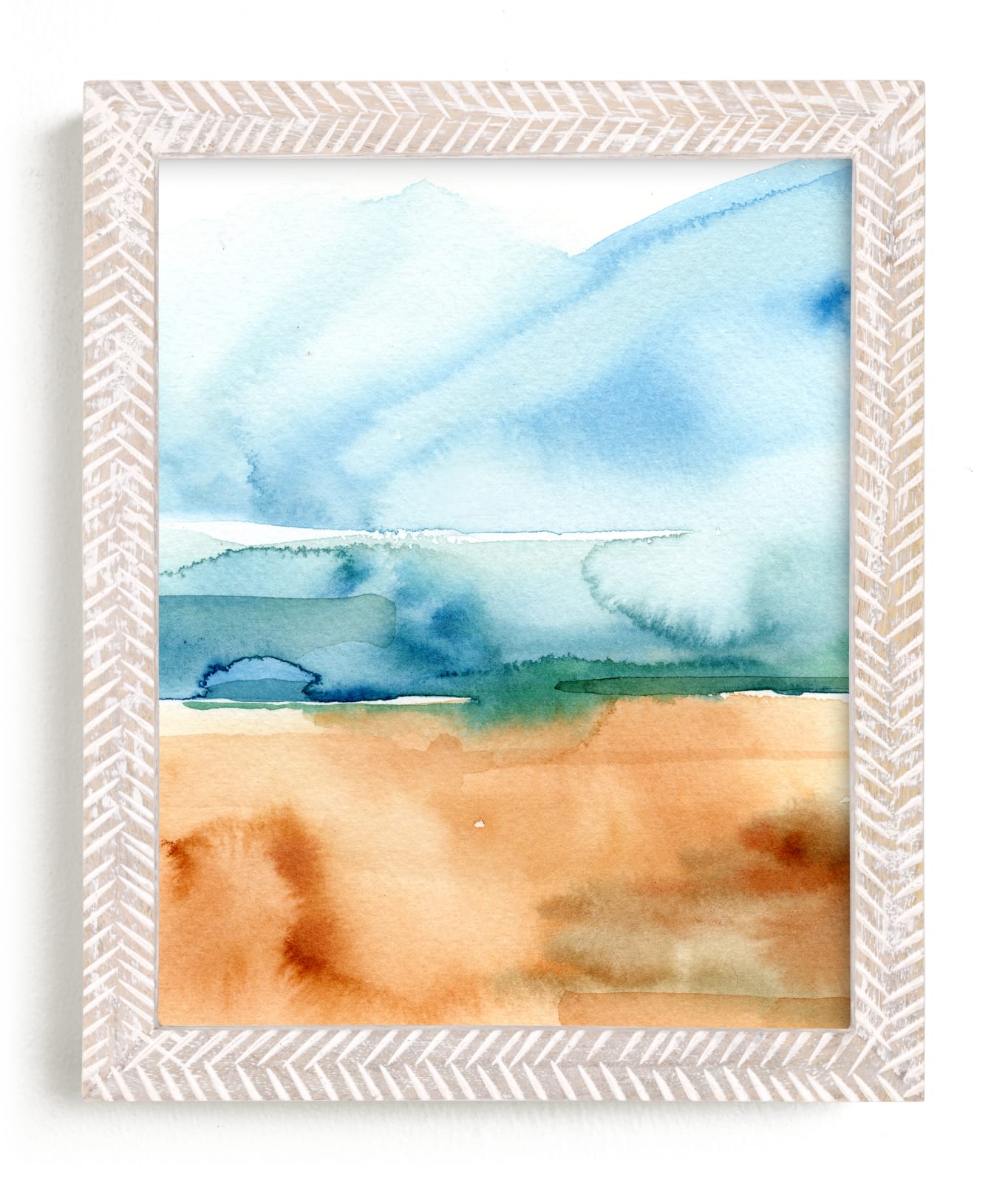 "Abstract Beach" by Stick and Petal in beautiful frame options and a variety of sizes.