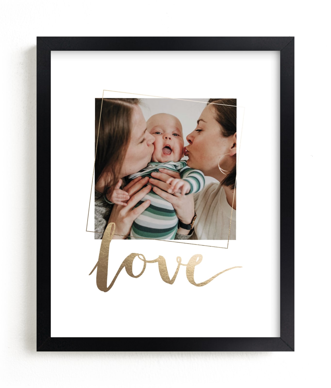 "Love You, Love" - Foil Pressed Photo Art Print by Anelle Mostert in beautiful frame options and a variety of sizes.