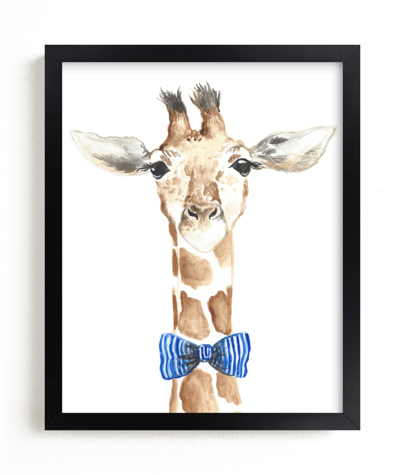 "Dapper Giraffe" - Open Edition Fine Art Print by Kristin Dills in beautiful frame options and a variety of sizes.