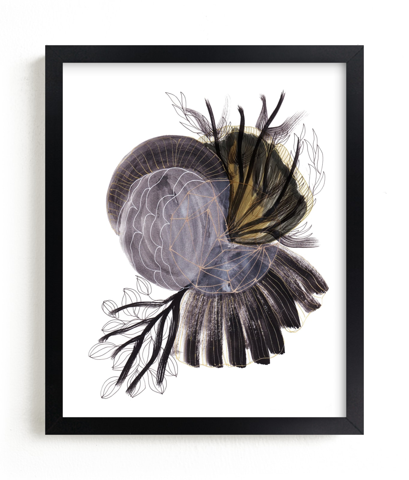 "Black Universe" - Art Print by Maggie Ramirez Burns in beautiful frame options and a variety of sizes.