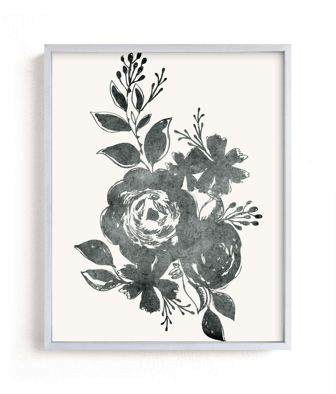 "Dark Florals no. 1" - Limited Edition Art Print by Alethea and Ruth in beautiful frame options and a variety of sizes.