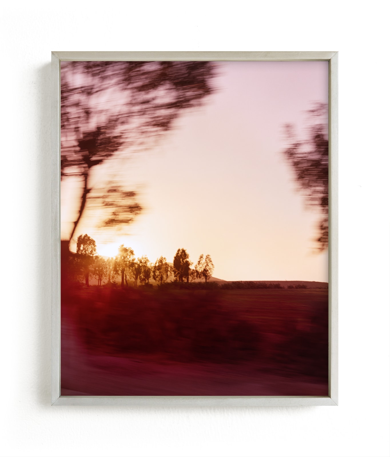 "Moroccan Sunset Trees" - Limited Edition Art Print by Sara Press in beautiful frame options and a variety of sizes.