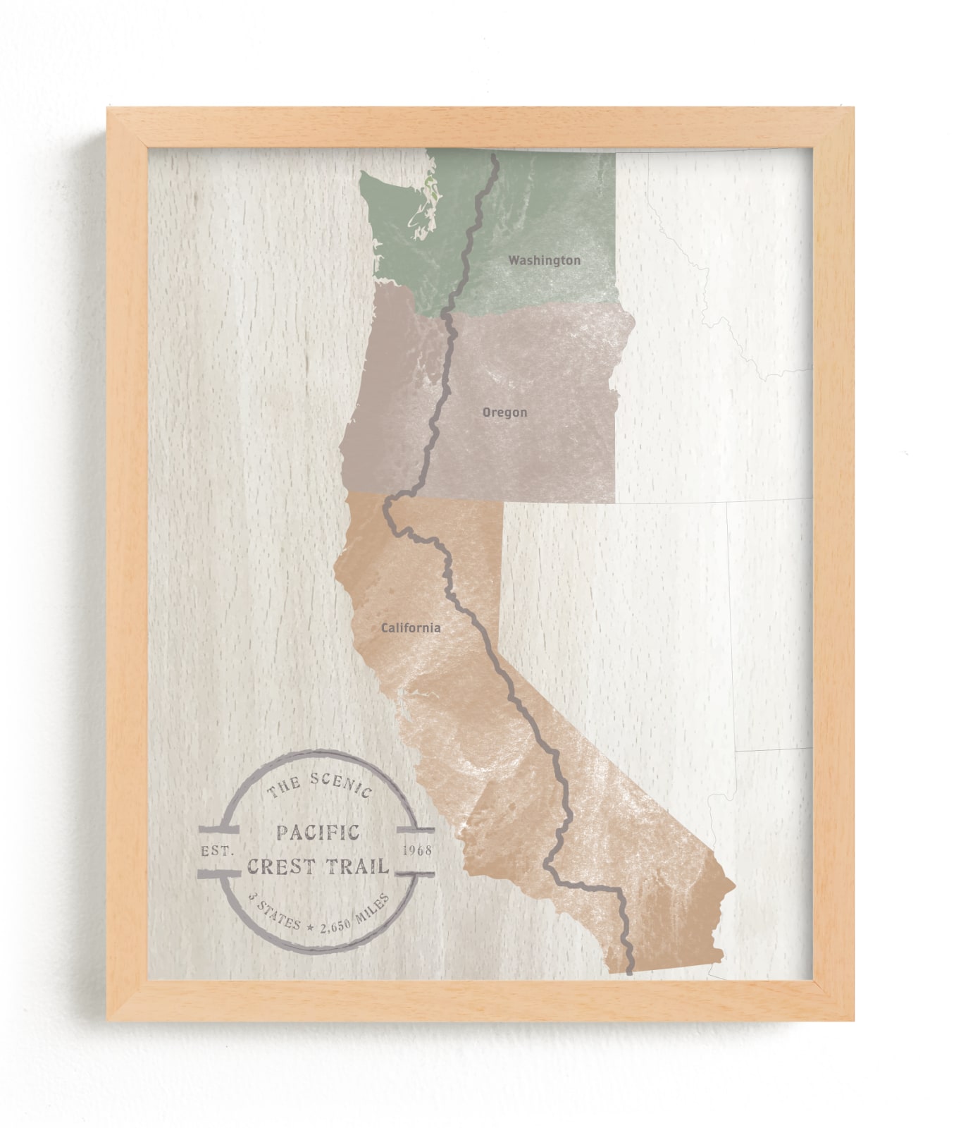 "The Pacific Crest Trail" - Art Print by Debb W in beautiful frame options and a variety of sizes.