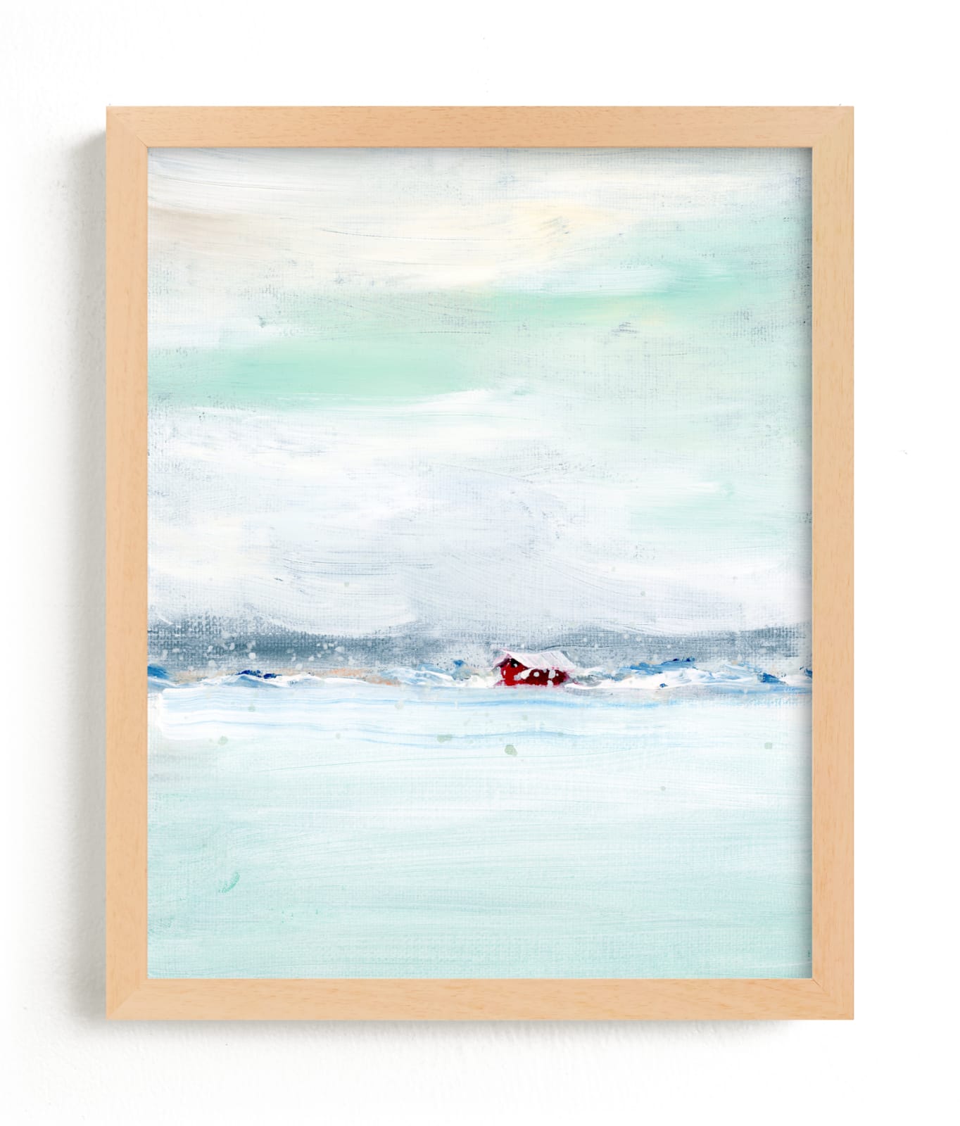 "Snowy Retreat" by Lindsay Megahed in beautiful frame options and a variety of sizes.