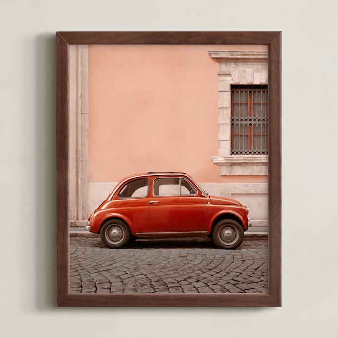 "An Italian Classic in Rome" - Limited Edition Art Print by Kelsey Mucci in beautiful frame options and a variety of sizes.