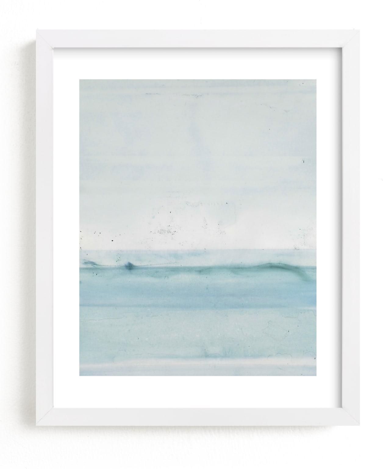 This is a blue nursery wall art by Ashleigh Ninos called Forecast no. 46.
