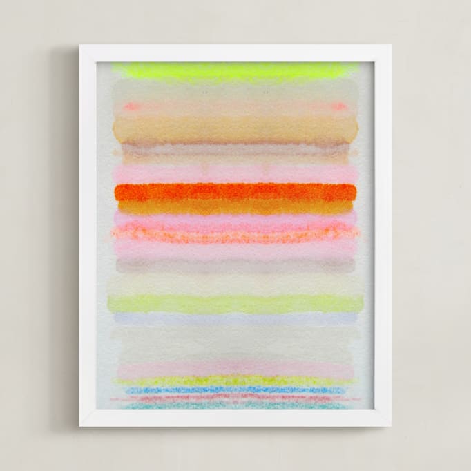 "Inner Light" - Art Print in Vibrant Pastel by HAPI ART - Framed