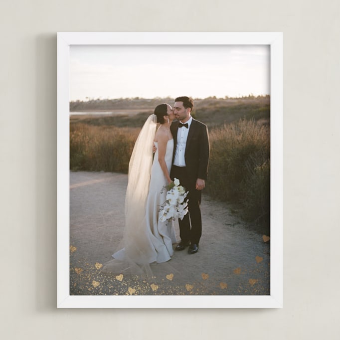"Hearts: Portrait Foil Framed Photo" - Foil-pressed Photo Art by Ashlee Townsend in beautiful frame options and a variety of sizes.