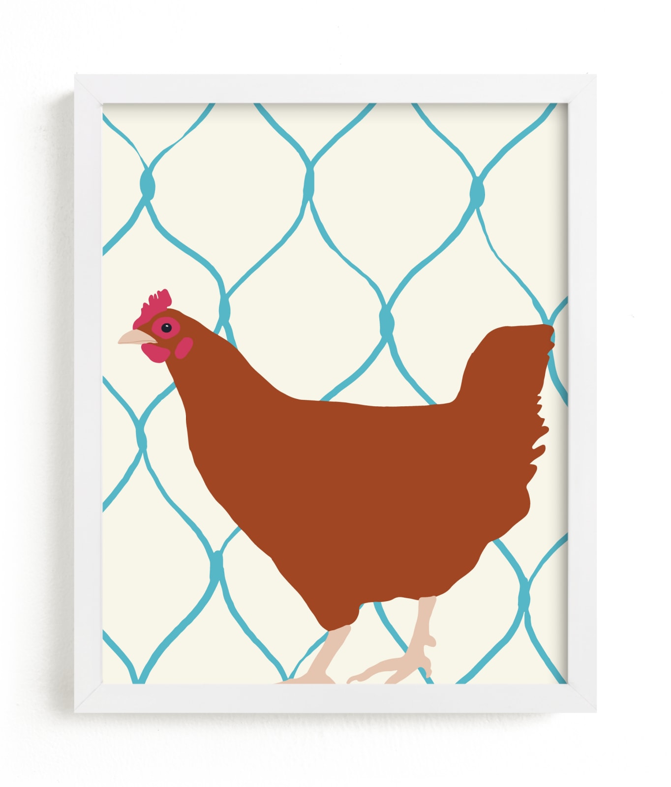 "Rhode Island Red" - Limited Edition Art Print by Jorey Hurley in beautiful frame options and a variety of sizes.