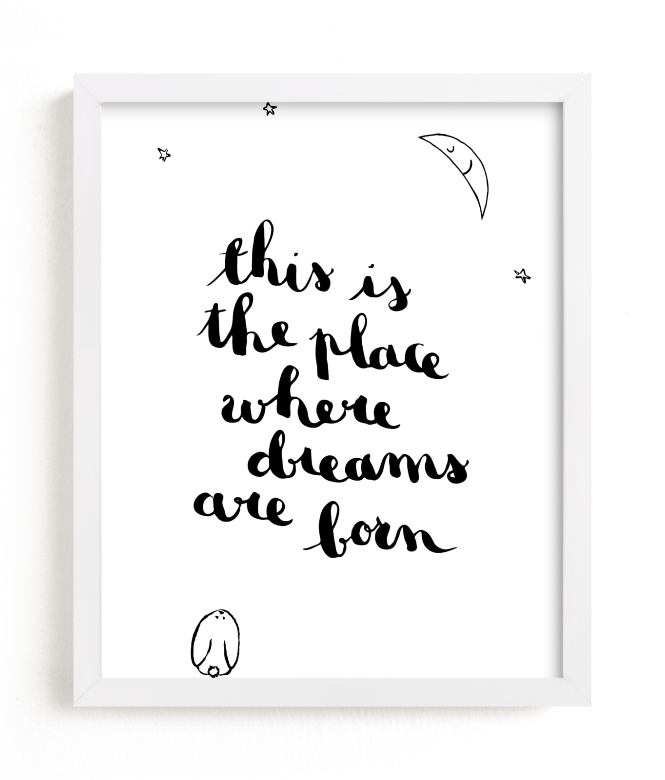 "Dream Nursery" - Art Print by Gwen Bedat in beautiful frame options and a variety of sizes.