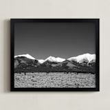 "Reach New Heights" - Art Print in Charcoal by Ana V. Ramirez - Framed